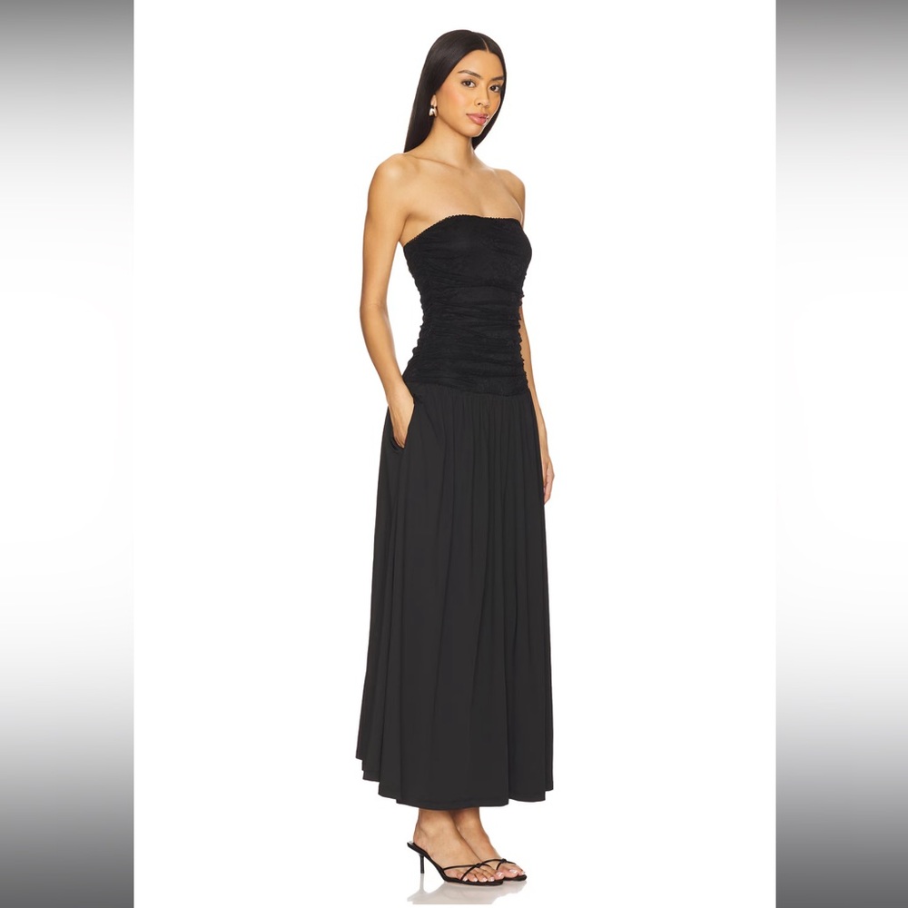 NIA Santal Maxi Dress in Black
